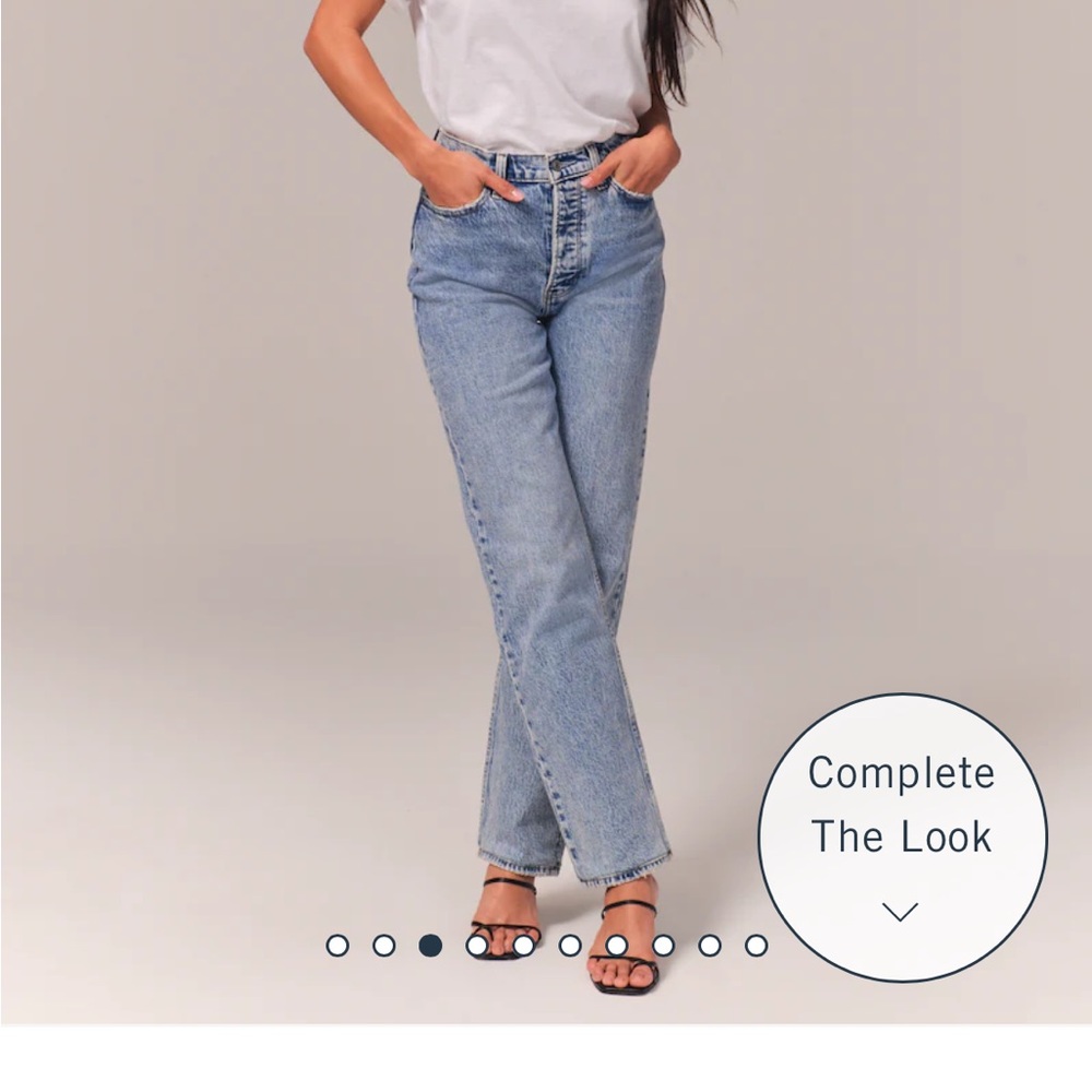 Abercrombie High Rise Dad Jean.
